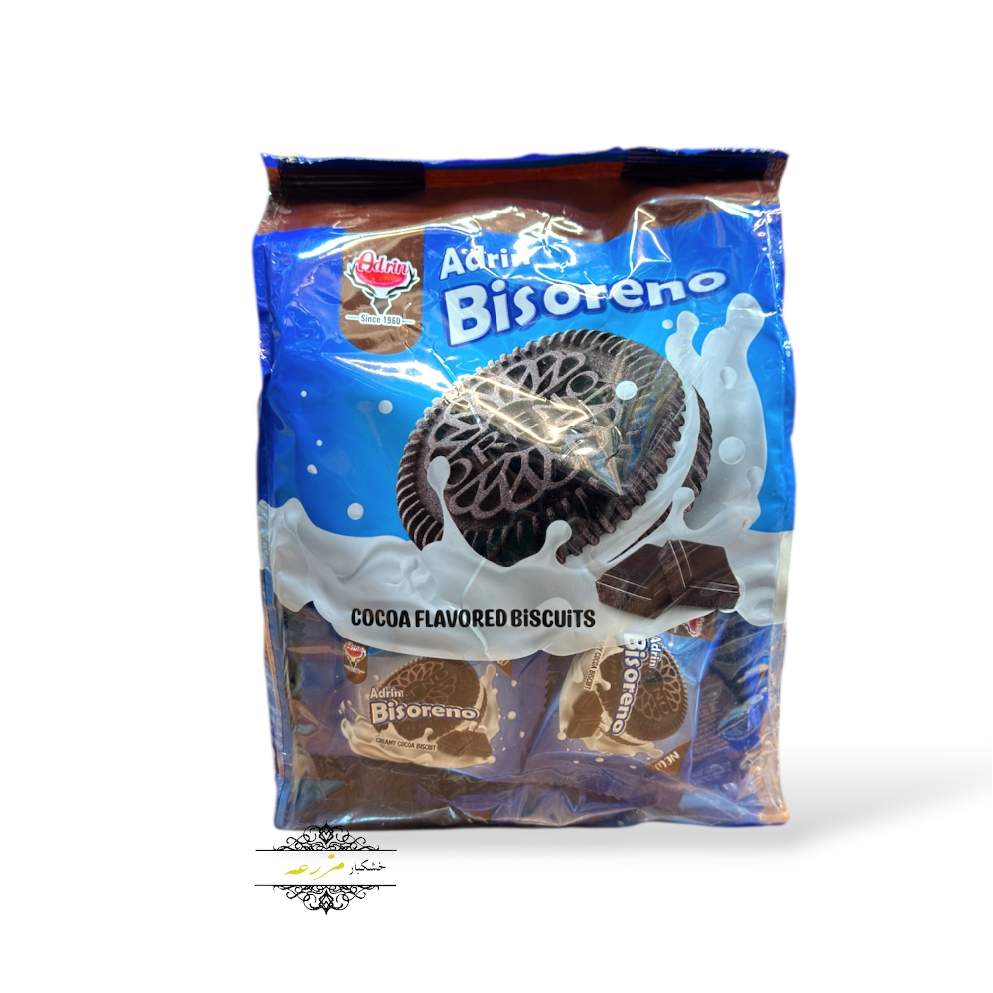بیسکوییت کرمدار شکلاتی آدرین