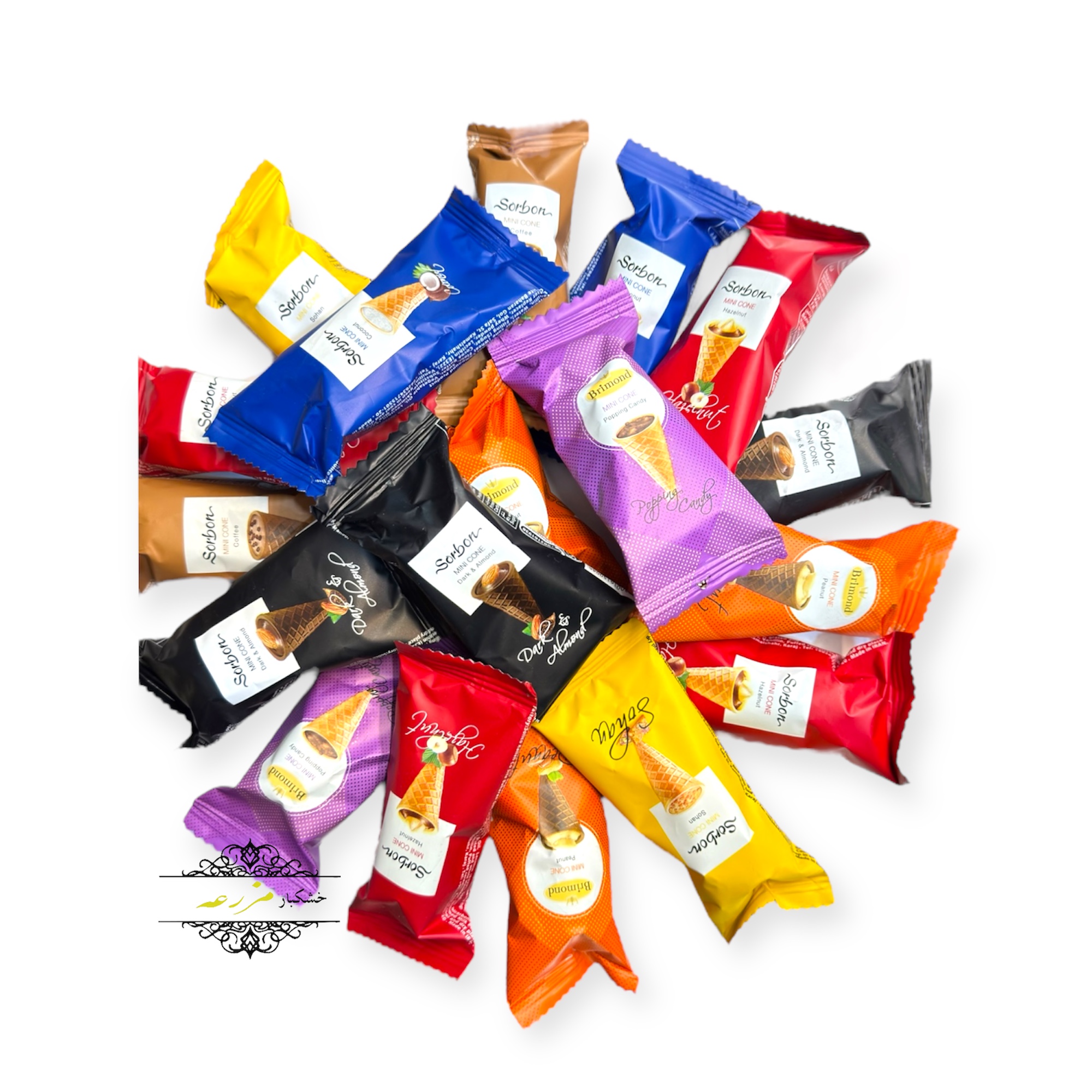 شکلات قیفی مینی کن سوربن